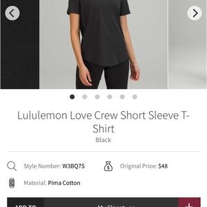 Love Curved Hem Crewneck